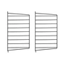 String - Muurladder voor String Plank 50 x 30 cm (set van 2), zwart
