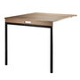 String - Klaptafel, walnoot / zwart