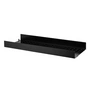 String - Metalen plank met hoge rand, 78 x 30 cm, zwart