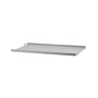 String - Metalen plank met lage rand, 58 x 30 cm, grijs