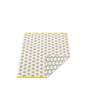 Pappelina - Noa Omkeerbaar vloerkleed, 70 x 50 cm, warm grijs / vanille / mosterd rand