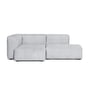 Hay - Mags Soft Sofa 2,5 zits, combinatie 3, armleuning links / lichtgrijs (Steelcut 120) / stiksel: lichtgrijs