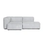HAY - Mags Soft Sofa 2,5 zits, combinatie 3, armleuning links / lichtgrijs ( Steelcut 120) / naden: lichtgrijs