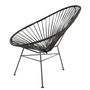 Acapulco Design - Acapulco Chair, leer zwart / zwart