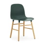 Normann Copenhagen - Form Chair, houten poten, eiken / groen