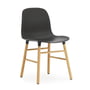 Normann Copenhagen - Form Chair, houten poten, eiken / zwart
