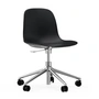 Normann Copenhagen Form - Bureaustoel, aluminium / zwart frame