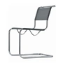 Thonet - S 33 N Stoel, chroom / stof zilver