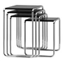 Thonet B 9 - Tafelset, chroom / diepzwart (RAL 9005)