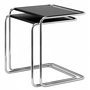 Thonet B 97 - Tafelset, chroom / toplaag diepzwart (RAL 9005)