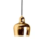 Artek - A330S Gouden Klok hanglamp, messing / zwart