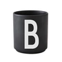 Design Letters - AJ Porseleinen beker B, zwart