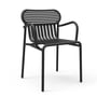 Petite Friture - Week-End Bridge Outdoor fauteuil, zwart (RAL 9005)