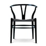 Carl Hansen - CH24 Wishbone Chair , zwart beuken / zwart vlechtwerk
