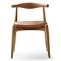 Carl Hansen - CH20 Elbow Chair, geoliede eik/leder (Sif 95)
