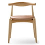 Carl Hansen - CH20 Elbow Chair, eiken gezeept / leer (Thor 325)