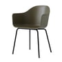 Audo - Harbour Chair (staal), zwart / olijf