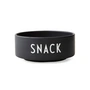 Design Letters - Snack Kom, zwart / wit