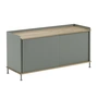 Muuto Enfold Sideboard - 125 x 62 cm, eik / stofgroen