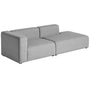 HAY - Mags Sofa 2,5 zits, combinatie 2, armsteun links / grijs ( Hallingdal 116)