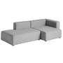HAY - Mags Sofa 2,5 zits, combinatie 3, armsteun rechts / grijs ( Hallingdal 116)