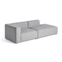 HAY - Mags Sofa 2,5 zits, combinatie 2, armsteun links / lichtgrijs ( Hallingdal 130)