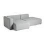 Hay - Mags Sofa 2,5 zits, combinatie 3, armleuning links / lichtgrijs (Hallingdal 130) (EU)