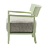 Kartell - Cara Fauteuil, lichtgroen frame / groen-zwarte hoes