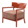Kartell - Cara Fauteuil, bruin roodbruin russet frame / bruin russet-beige frame