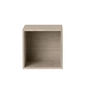 Muuto - Stacked Systeemrekkenmodule met achterwand, middel / eiken