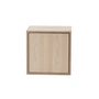 Muuto - Stacked Systeemvakmodule met deur, medium / eiken