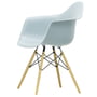 Vitra - Eames Plastic fauteuil DAW, Essenhoning / ijsgrijs (viltglijder wit)