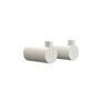 Frost - Nova 2 wandhaak, Ø 25 x D 50 mm, wit (set van 2)