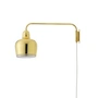 Artek - A330s gouden klok wandlamp, messing