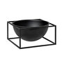Audo - Kubus Bowl Centerpieces H 1 1. 5 cm, groot / zwart