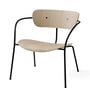& tradition - Paviljoen lounge stoel AV 5, zwart / eiken gelakt