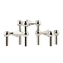 Stoff Nagel - Kaarsenhouder, chroom (set van 3)