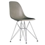 Vitra - Eames fiberglass side chair dsr, verchroomd / eames raw omber (vilt glijders basic dark)