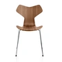 Fritz Hansen - Grand Prix Stoel, chroom / walnoot naturel