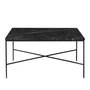 Fritz Hansen - Planner Salontafel, 80 x 80 cm, zwart / marmeren blad charcoal