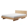 OUT Objekte unserer Tage - Zians Bed Medium met hoofdbord 160 x 200 cm, gewaxt eiken