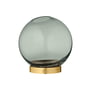 AYTM - Globe Vaas mini, Ø 10 x H 10 cm, bos / goud