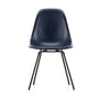 Vitra - Eames fiberglass side chair dsx, basic dark / eames marine blauw (vilt glider basic dark)