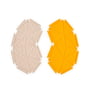 Kvadrat - Clouds Set van 8, Divina MD 213 (gemêleerd beige) / Divina 426 (oranje)