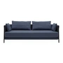 Softline Madison - Slaapbank, zwart / Vision donkerblauw (441)