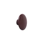 Muuto - Wandhaak "The Dots" single X-Small, bordeauxrood