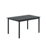 Muuto - Linear Steel Tafel, 140 x 75 cm, zwart