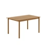 Muuto - Linear Steel Tafel, 140 x 75 cm, burnt orange