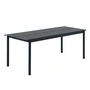 Muuto - Linear Steel Tafel, 200 x 80 cm, zwart