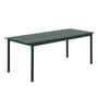 Muuto - Linear Steel Tafel, 200 x 80 cm, donkergroen